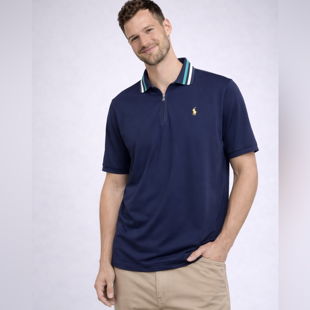 Polo Ralph Lauren Performance Quarter-Zip Polo | Navy Men’s XXL Tall